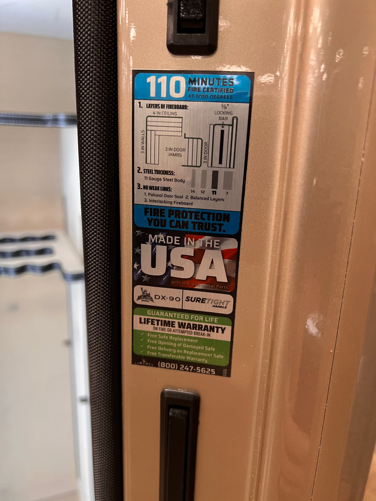 Classic Plus | 25 | Champagne | Level 7 Security | 110 Minute Fire Protection (Clearance)