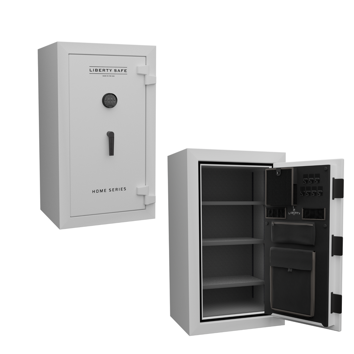 Liberty Home Safe | 12 | Limited Edition | Textured White | Level 2 Security | 60 Minute Fire Protection