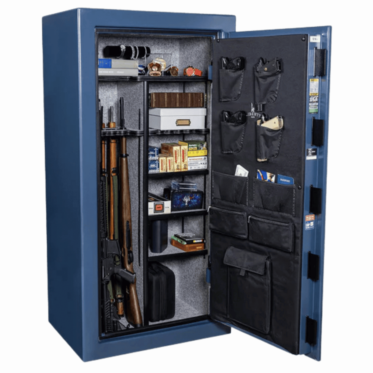 USA | 30 | Textured Blue | Level 3 Security | 60 Minute Fire Rating - 250th Anniversary | Liberty Safe Norcal.