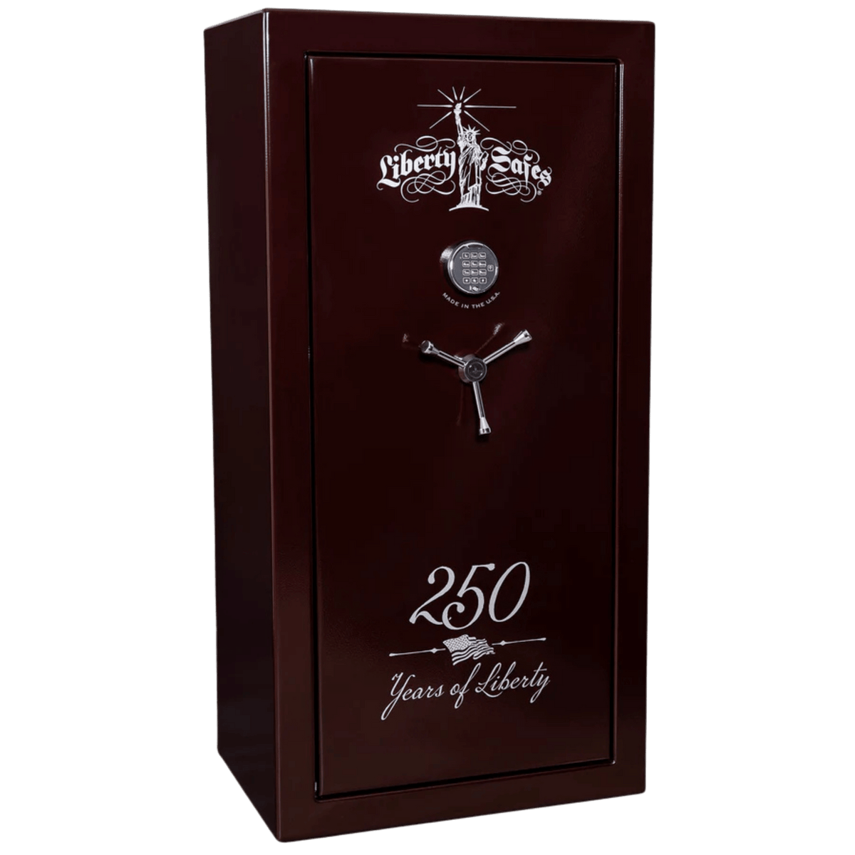 USA | 30 | Burgundy Marble | Level 3 Security | 60 Minute Fire Rating - 250th Anniversary | Liberty Safe Norcal.
