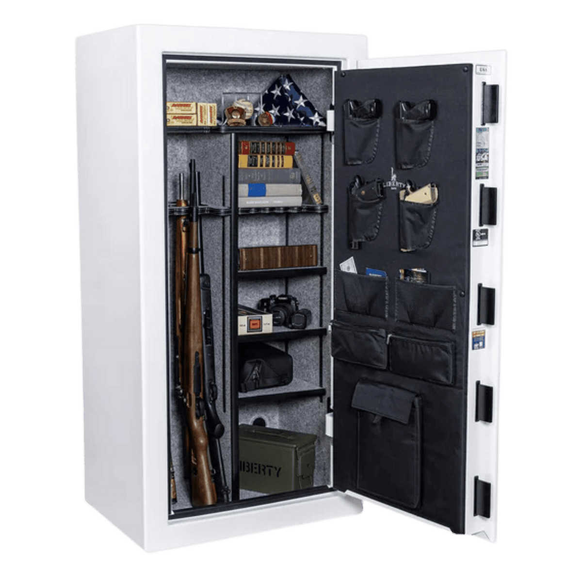 USA | 30 | White Gloss | Level 3 Security | 60 Minute Fire Rating - 250th Anniversary | Liberty Safe Norcal.