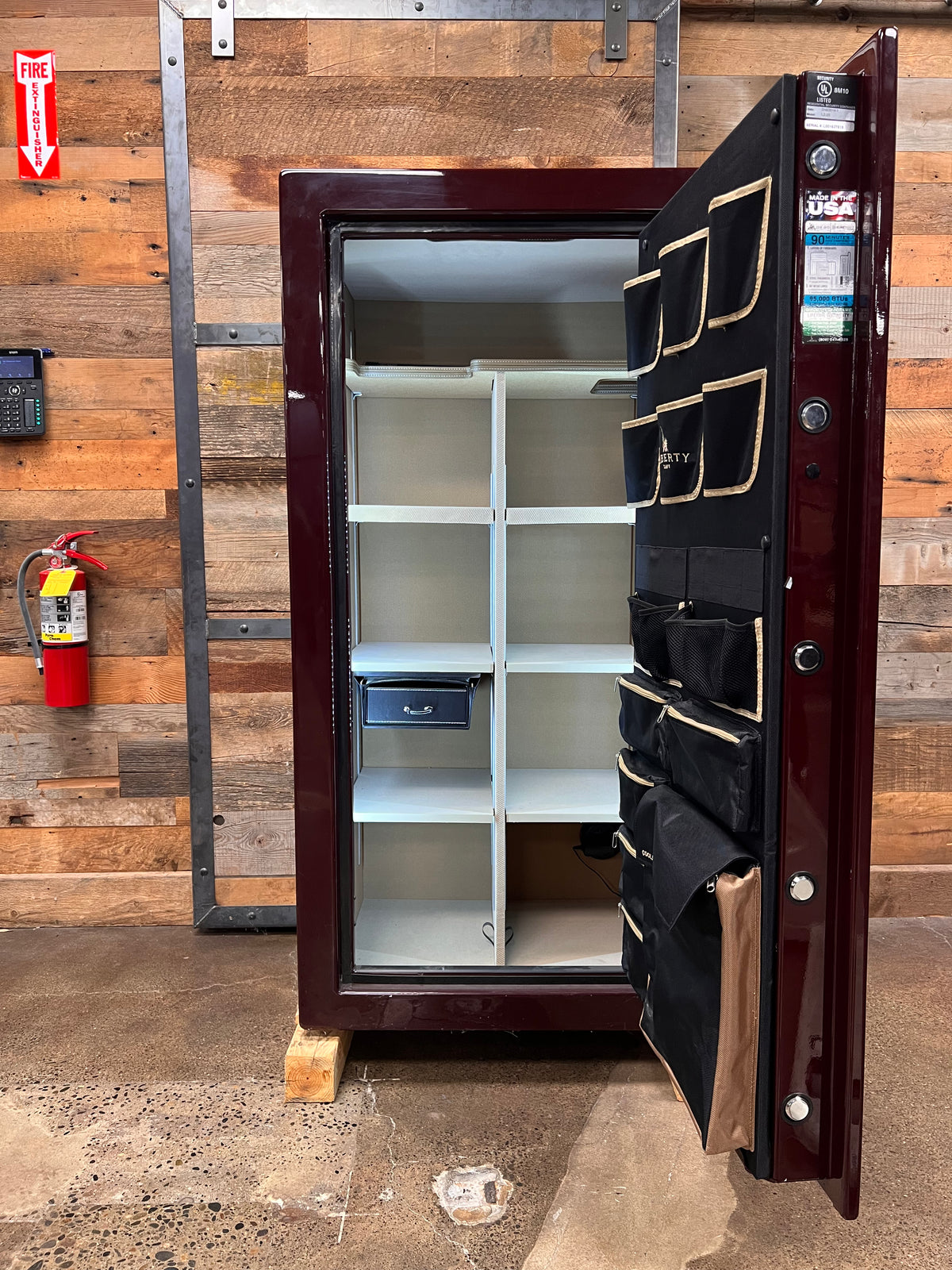 Lincoln | 25 | Burgundy | Level 7 Security | 120 Minute Fire Protection (Clearance)