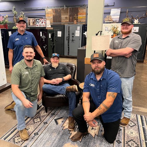 The Norcal Safe and Vault team gathered in the West Sacramento showroom