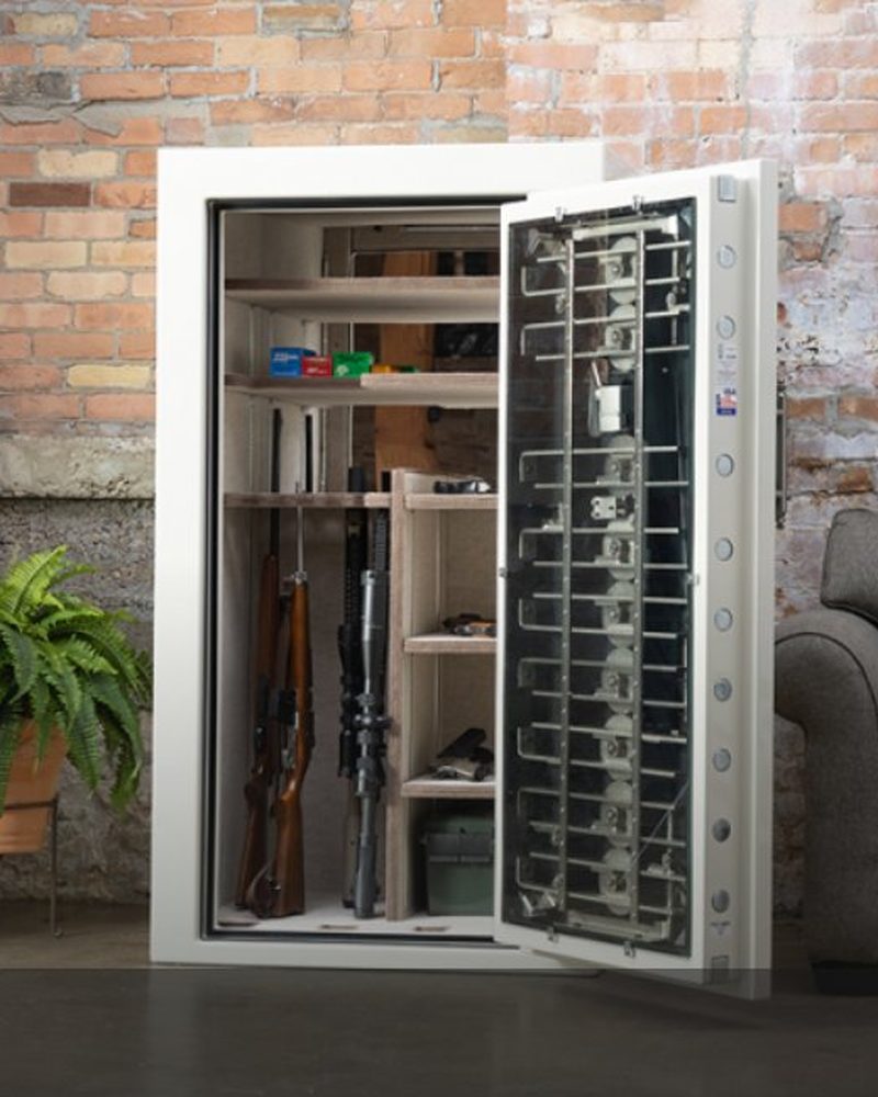 Premium and entry-level safes side by side at Norcal Safe and Vault