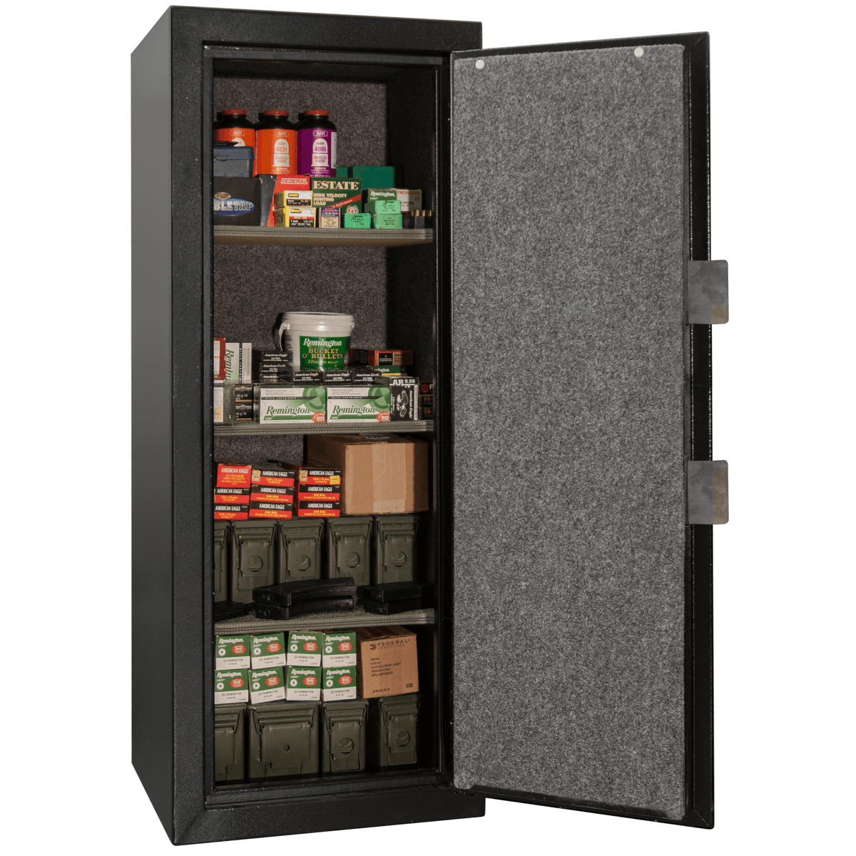 Ammo Can | 18 | Black | Key Lock | 59.5&quot;(H) x 24.25&quot;(W) x 22&quot;(D) | Liberty Safe Norcal.