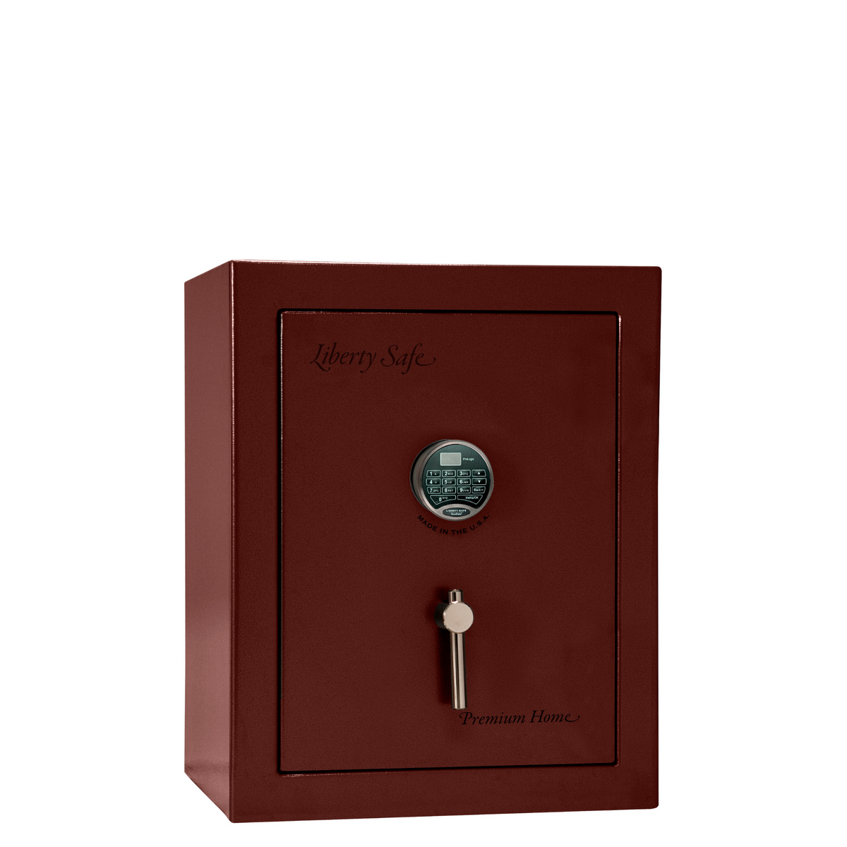 Premium Home Series | Level 7 Security | 2 Hour Fire Protection | 08 | Dimensions: 30&quot;(H) x 24&quot;(W) x 20.25&quot;(D) | Burgundy Marble - Closed Door