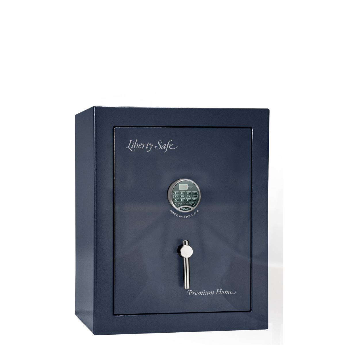 Premium Home Series | Level 7 Security | 2 Hour Fire Protection | 08 | Dimensions: 30&quot;(H) x 24&quot;(W) x 20.25&quot;(D) | Blue Gloss - Closed Door