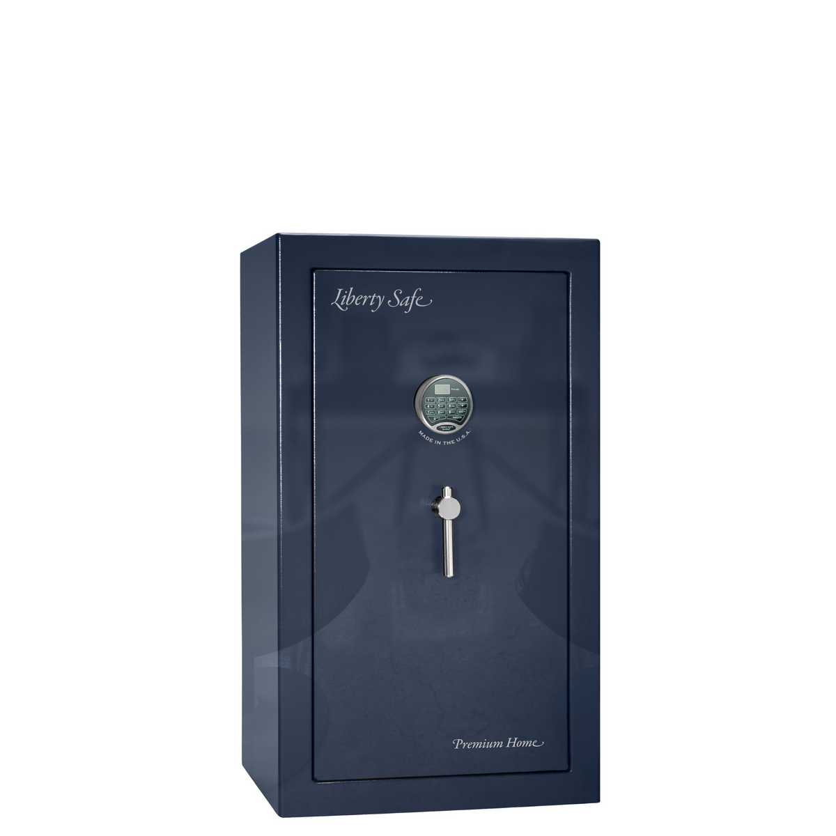 Premium Home Series | Level 7 Security | 2 Hour Fire Protection | 12 | Dimensions: 42&quot;(H) x 24&quot;(W) x 20.25&quot;(D) | Blue Gloss - Closed Door