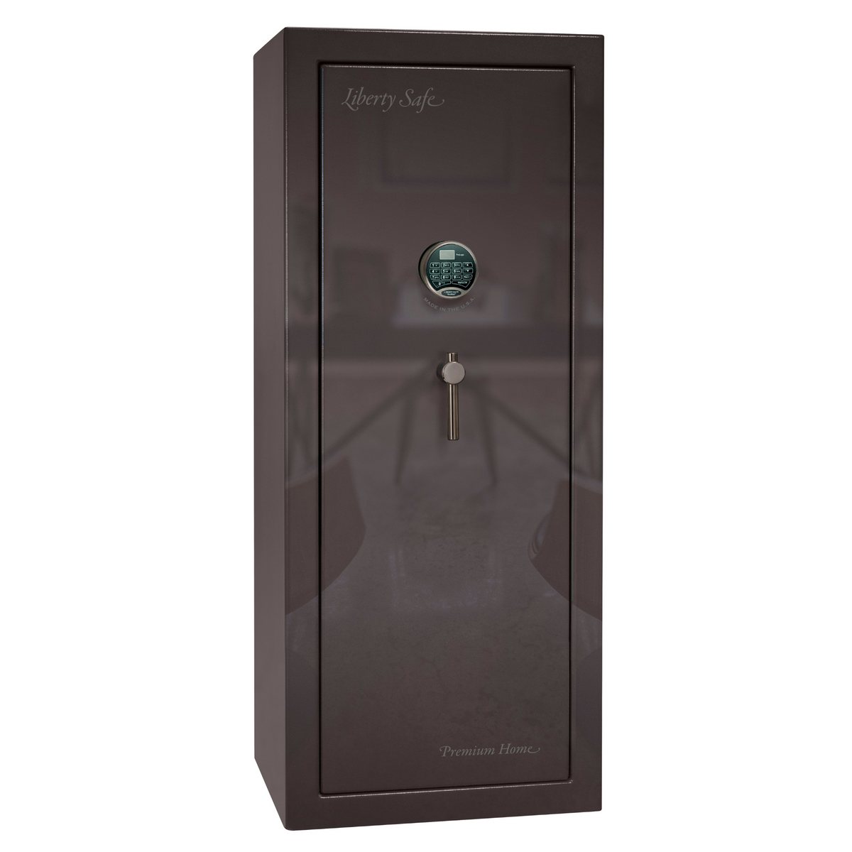 Premium Home Series | Level 7 Security | 2 Hour Fire Protection | 17 | Dimensions: 59.25&quot;(H) x 24&quot;(W) x 20.25&quot;(D) | Black Cherry Gloss - Closed Door