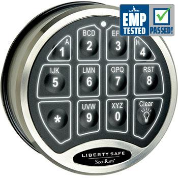 Accessory - Electronic Lock - BackLit - Chrome | Liberty Safe Norcal.