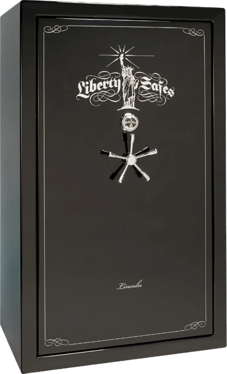 Liberty Lincoln 50 gun safe in black textured finish